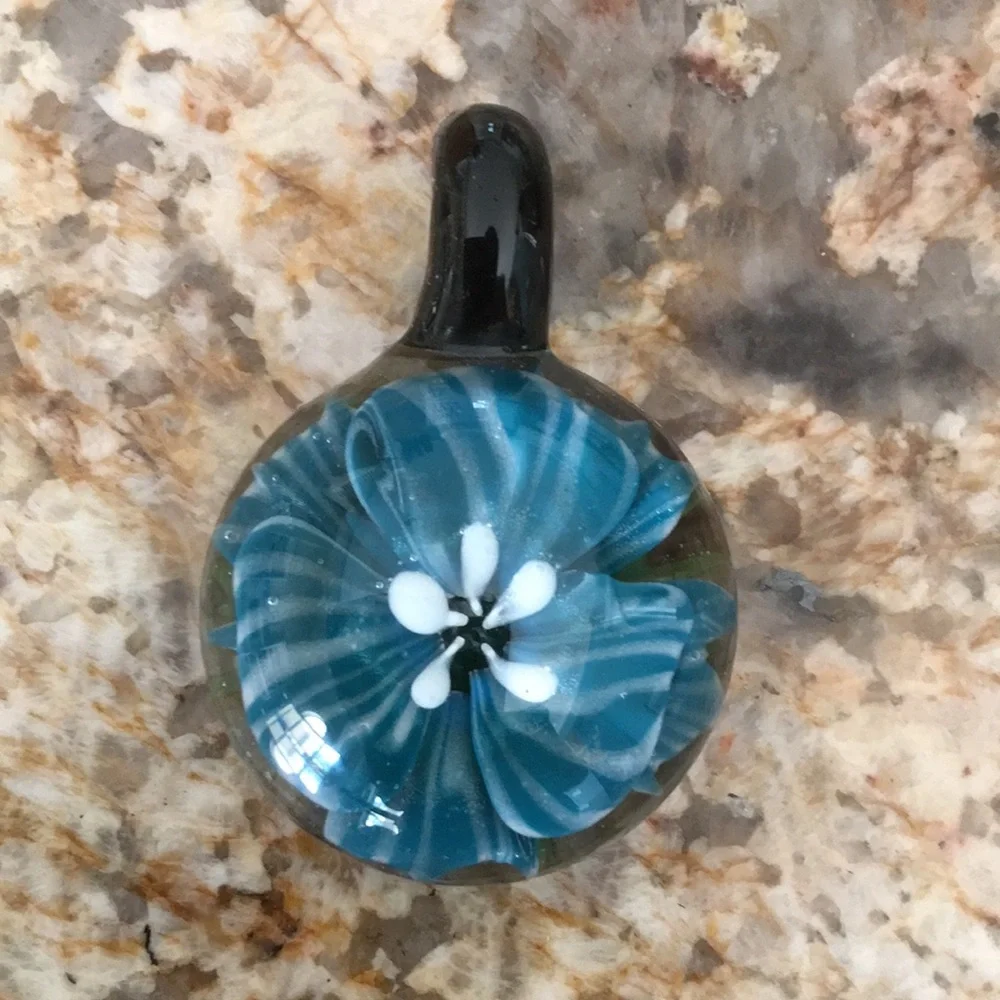 Hand-blown Glass Pendant